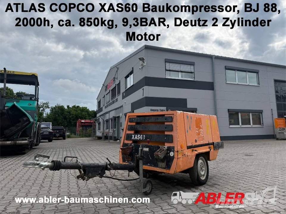Atlas Copco XAS60 Construction Compressor 9,3 Bar