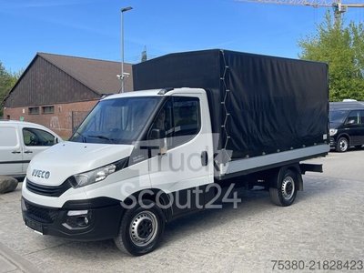 Транспортер з Pritsche & Plane iveco щодня 35S18 V / P HI-MATIC 3450 1H * Klima * WEBASTO * використовується