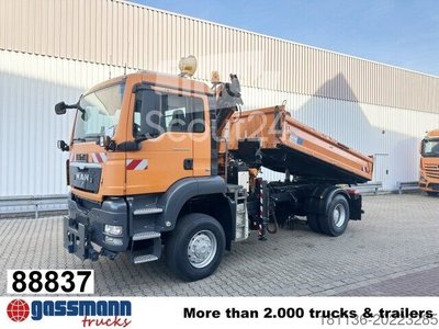 вантажівка MAN TGS 18.320 4x4 BB, зимове обладнання, кран використовується