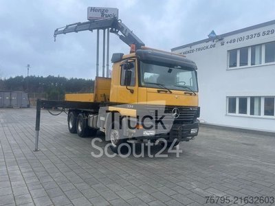 Вантажівка з павук (відкрито) MERCEDES-BENZ Actros 3343 MP1 6x4 Pritsche Kran HMF 20.00 20m/ використовується