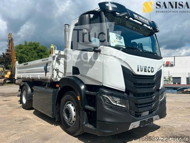 Тристоронній вантажівка IVECO S-Way 400/Meiler/CNG/Erdgas/Blatt-Luft/AHK new