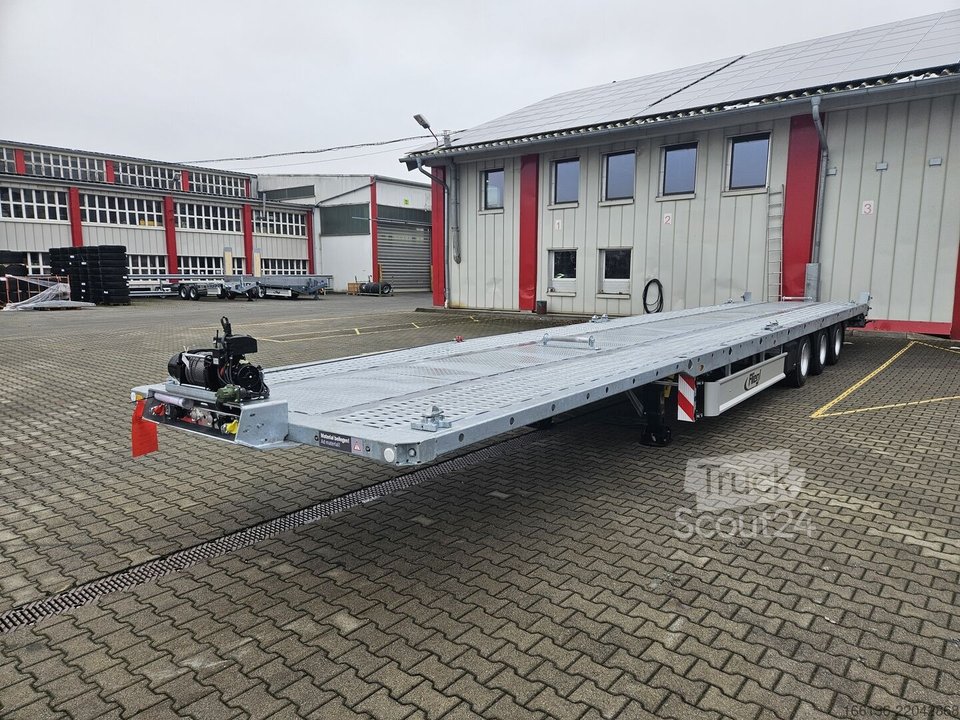 напівпричепи з відкритою цедрою Fliegl 3-вісною плато SDS 380 Спеціальна Mega-Z нова