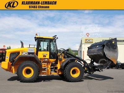 Wheel loader recycling with quick changer JCB 457 HT WASTMASTER without blade used