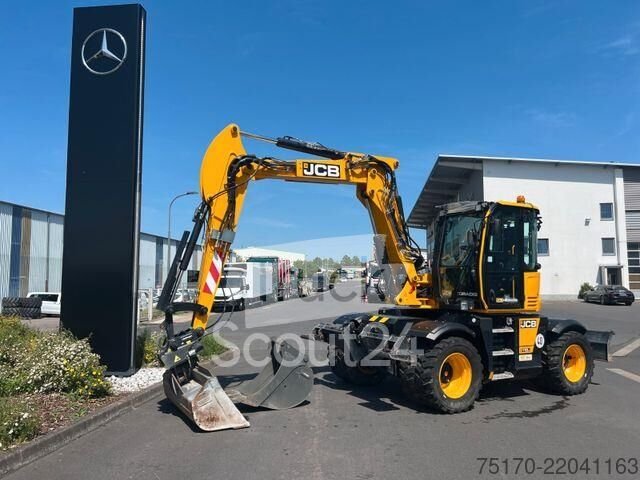 Radbagger JCB Hydradig 110W / Pratzen / nur 179h / Löffelpaket gebraucht