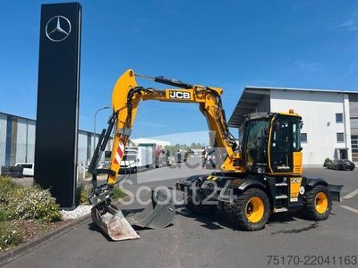 Radbagger JCB Hydradig 110W / Pratzen / nur 179h / Löffelpaket gebraucht