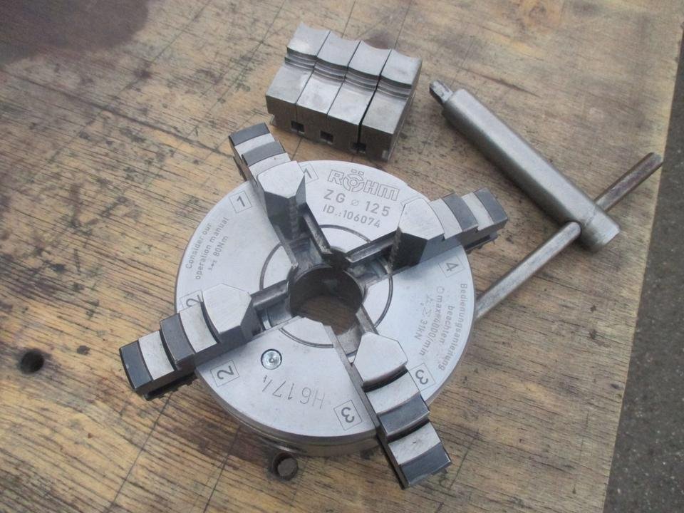4 - Pečení RÖHM ZG 125 mm EMCO WEILER lathe
