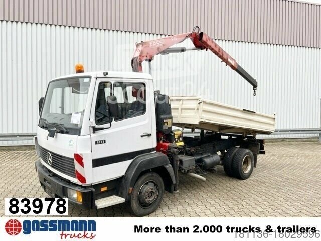 Transporter mit Kipper Mercedes-Benz 811 K 4x2 mit Kran Fassi F65A.21 (BJ.2009) gebraucht