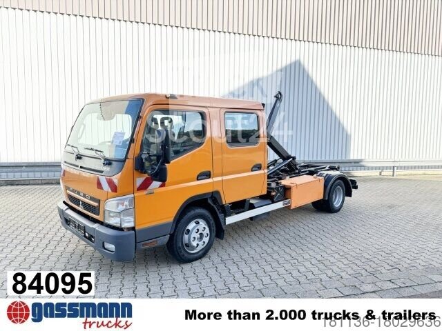 Abrollkipper Transporter Mitsubishi Canter Fuso 6C15D 4x2 Doka, City-Abroller gebraucht