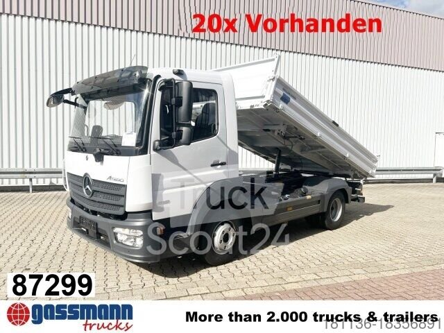 Transporter mit Kipper Mercedes-Benz Atego 818/23 K 4x2, 2x AHK, Meiller-Kipper, gebraucht