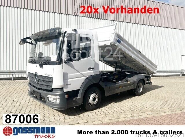 Transporter mit Kipper Mercedes-Benz Atego 818/23 K 4x2, 2x AHK, Meiller-Kipper, gebraucht