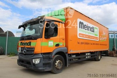 Грузовик с корпусной структурой MERCEDES-BENZ 1833 4x2 BL - Двойной этаж - Вертикальный подъемник Nr: 836 использован