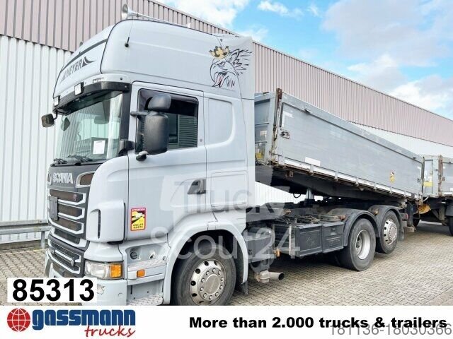 Тильтовый грузовик Scania R560 6x2, V8, Retarder, Lift axle, Stand air condition, используется