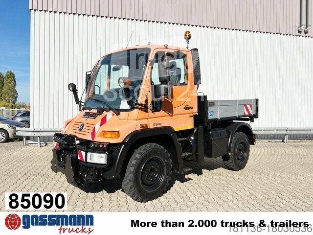 Unimog U 300 4x4, Kipper, муниципальная гидравлика, VarioPilot, используется