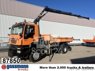 самосвал Iveco Trakker AD190T36WP 4х4, кран, используется