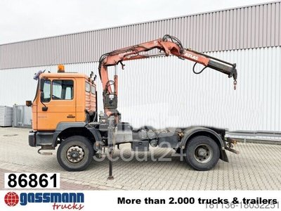 Грузовое шасси MAN 18.255 MAK 4x4 BB, кран Atlas AK 85.1 A1 используется