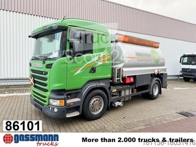 Грузовик с танковой сборкой Scania R450 4x2, Retarder, ADR, Pipe Tank, прим. 14400 используется