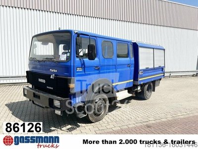 Грузовик с вагоном (открытый) Iveco 90-16 AW 4x4 Doka, используется