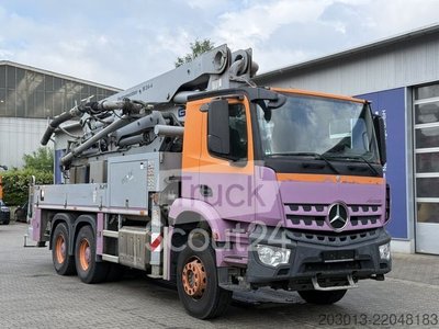 Бетонный насос MERCEDES-BENZ AROCS 2533 6x4 Евро 6 мастер уборки М24-4 используется