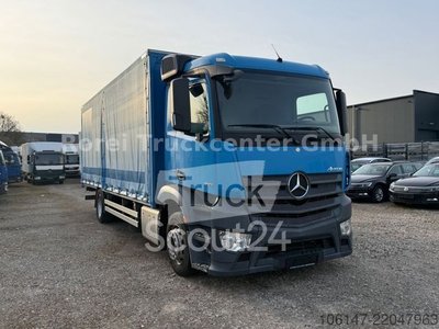 LKW mit Pritsche & Plane MERCEDES-BENZ 1830LAntos E6, M-Haus, Klima, AHK,LBW gebraucht