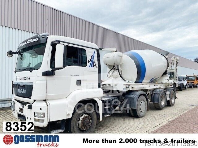 Mobile Betonmischanlage MAN TGS 18.400 4x4H BLS + Auflieger KARRENA 10m  gebraucht