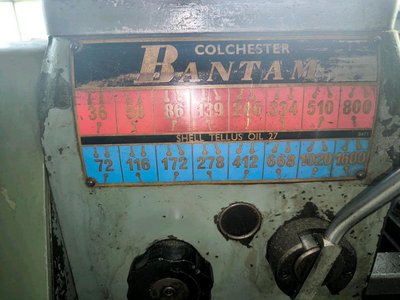 Colchester Bantam Lathe - Metal Lathe, funktio