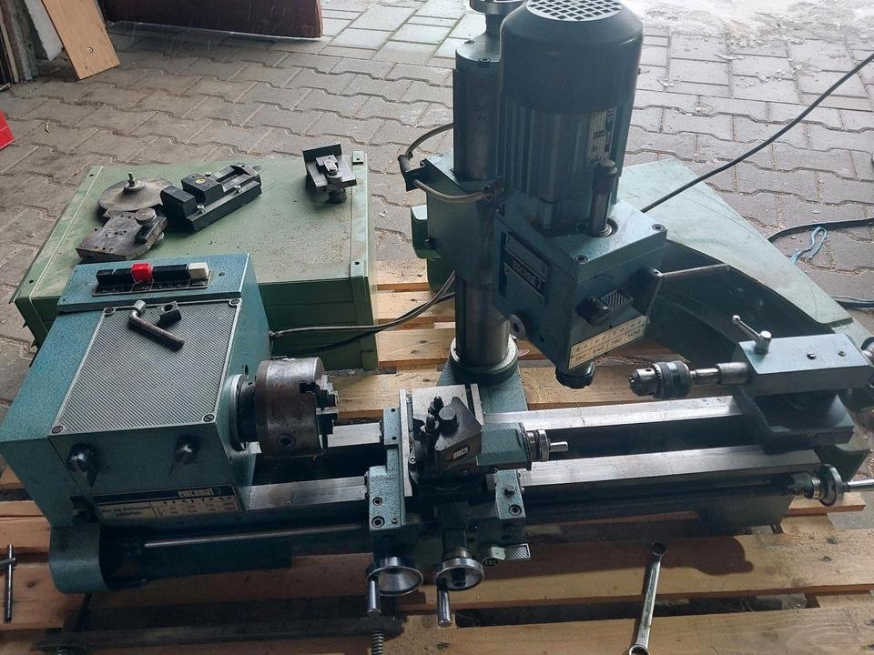 Emco Emcomat 7 s Milling Metal Lathe, Lathe. Kovové