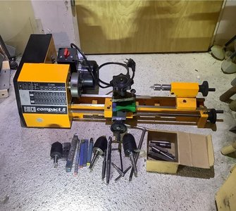 Emco Compact 5 tokarka z akcesoriami