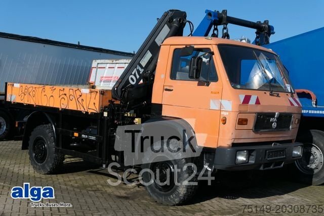 MAN 9.150 4x4, Allrad, Hiab 071 AW, используется шина