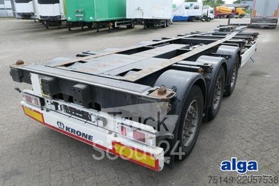 Взаимозаменяемое полуприцепное шасси KRONE SD, 2x20/1x30/1x40/1x45 Контейнер, используется Multichassis