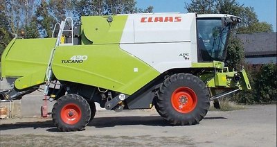 Claas Tucano 430, 851 eff. Std., Зерновая машина, 3D, Сельскохозяйственная машина