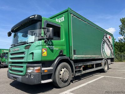 Грузовик с настройкой для напитков Scania P340 E3 Aluminum Shadow LBW AHK Aluminum Sheet Air Used