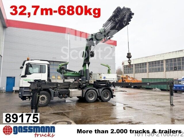 Грузовик с Prick (открытый) MAN TGS 26.480 6x4 BB, Palfinger Crane PK 92002-SH G используется