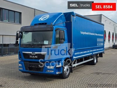 Грузовики с Pritsche & Plane MAN TGM 15.250 4X2 BL / Ldbw / Aluklappen / Navi используются