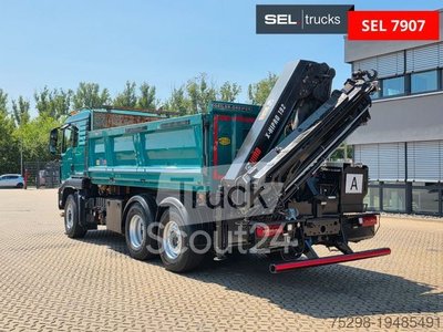Autokran MAN TGS 28.480 6X4H-4 /KIPPER /Fernbed. / Используемая ось рулевого управления