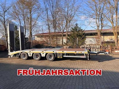 Прицеп с низкой нагрузкой Möslein TT 34 Zugrohr Straight 34 t GG Tridem с низкой нагрузкой 3 оси, сочлененный Новый автомобиль