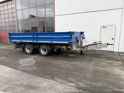 Трехсторонний трейлер 18 k 18 t Tandem tipper-low loader, BreitbereiftWenig Used Used