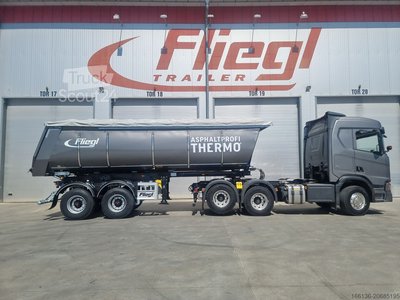 Полуприцеп FLIEGL 2-Achs Stahl Kipper ZHKS Thermo 27m используется