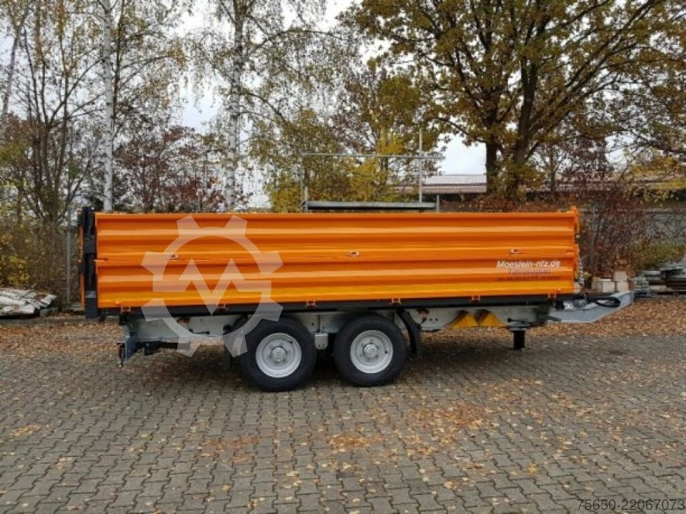 Möslein TTD13- BA Orange 13 t Tandem Kipper Tieflader mit Bordwand - Aufsatz -- Neufahrzeug --