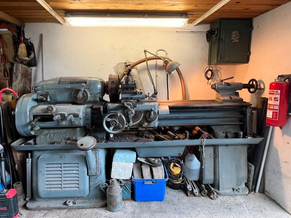 Lathe Kärger DL 2 / 1000 Lathe Oldtimer *runs *