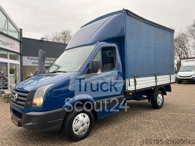Transporter mit Pritsche & Plane VW Crafter TDI Pritsche+Plane*AHK=3.500Kg*Klima* gebraucht