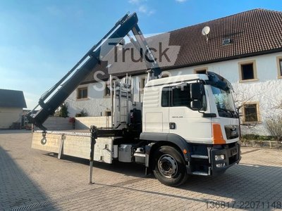 LKW mit Pritsche (offen) MAN TGM18.320 4x2BL Pritsche Kran HIAB X-HIDUO138 B2 gebraucht
