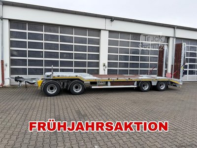 Tieflader Anhänger Möslein T 4 VB H2  neuer 4 Achs Tieflader hydraulischen Rampen neu