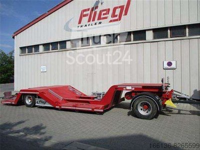 Tieflader Anhänger Fliegl 2-Achs Tieflade Anhänger ZTS 200 Spezial gebraucht