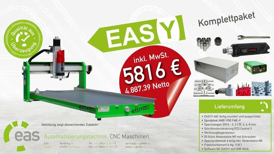 CNC Fräse - EASY 440 - EAS GmbH / 5816€*