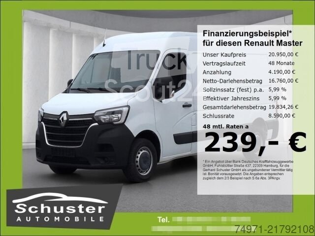 Renault Master Kasten L2H2 3,3t 2.3D*Клима Блюто 3 места