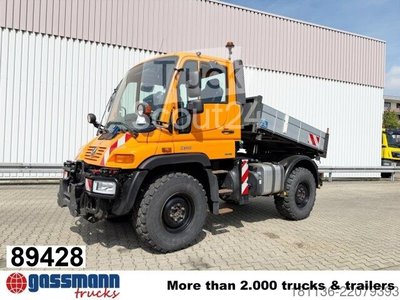 Unimog U 300 4x4, Kipper, VarioPilot, муниципальная гидравлика, используется