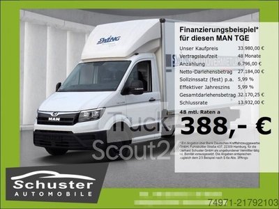 Грузовик с корпусной структурой MAN TGE 3.140 Чемодан LR*3 Климат Bluetooth DAB используется