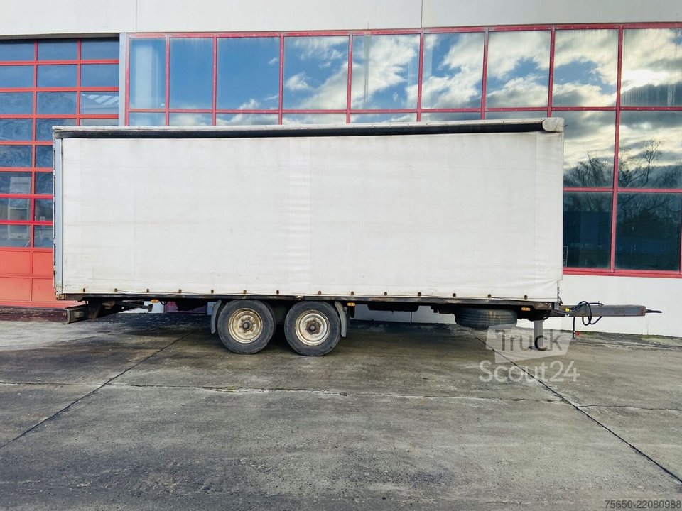 Подвеска с системой Pritsche & Plane Obermaier OS2-L105L Используемый трейлер Tandem Tarpaulin