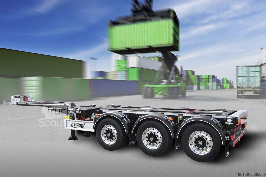 Полуприцепы Container шасси Fliegl SDS 380 Vario V2+ с передним расширением новые