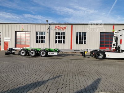 Полуприцепы Pritsche & Plane Fliegl SDS 380 Container шасси Vario V3